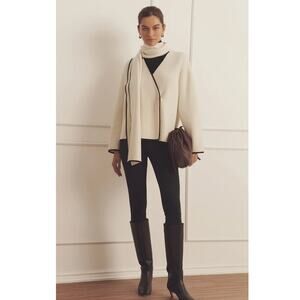 Naadam Lux Cashmere Sweater Jacket Size Medium